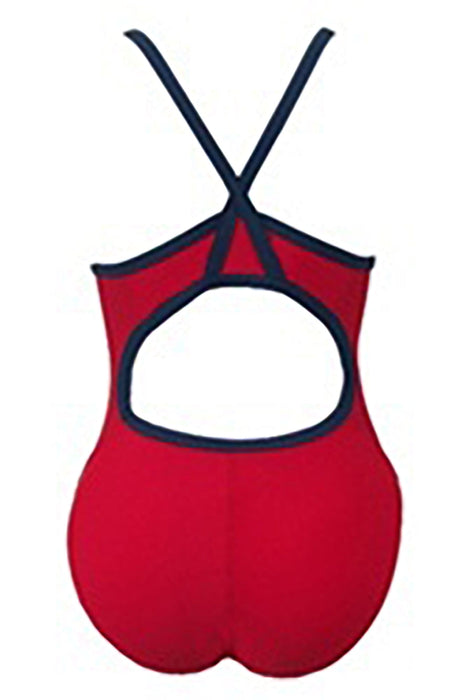 Adoretex Women's Guard Polyester Piped Thin Strap (FGP01) Red/Navy