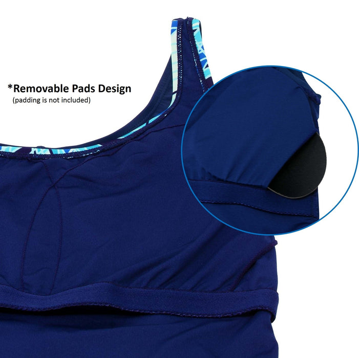 Adoretex Women's Water Aerobics Unitard Swimsuit (FU006)