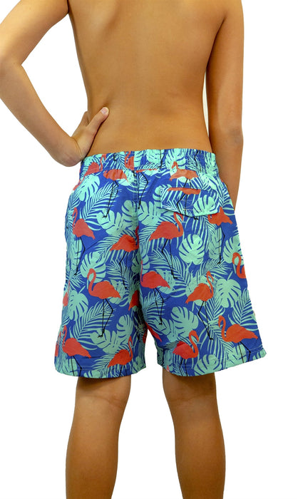 Adoretex Boy's Flamingo Printed Beach Board Shorts (MP018)