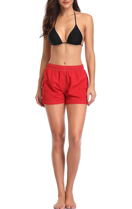 Adoretex Women's Quick Dry Elastic Waistband Lightweight Swim Board Shorts (FB013)