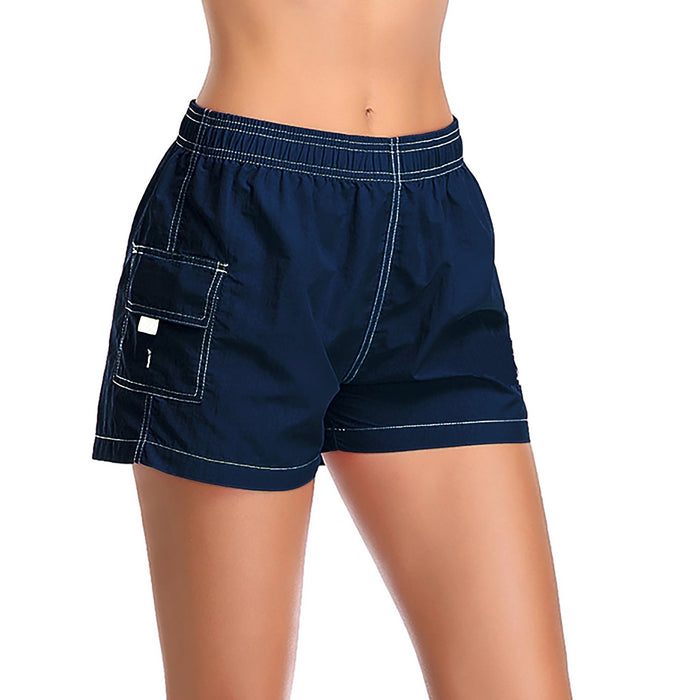 Adoretex Women's Quick Dry Elastic Waistband Lightweight Swim Board Shorts (FB013)