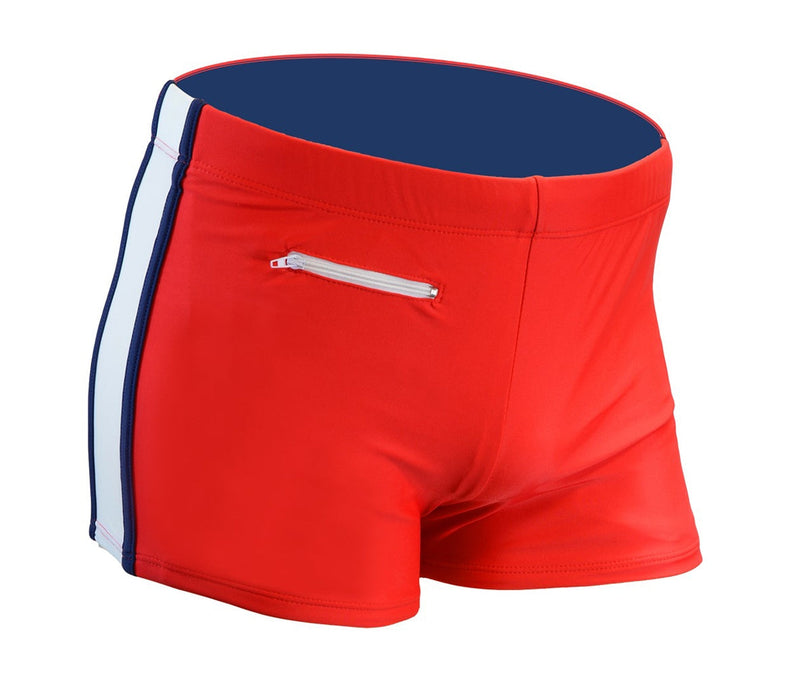 Adoretex Boy's Kids Splice Swim Aquashort Square Leg Briefs Swimsuit (MS006)