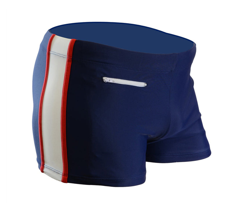 Adoretex Boy's Kids Splice Swim Aquashort Square Leg Briefs Swimsuit (MS006)