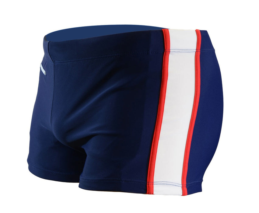 Adoretex Boy's Kids Splice Swim Aquashort Square Leg Briefs Swimsuit (MS006)