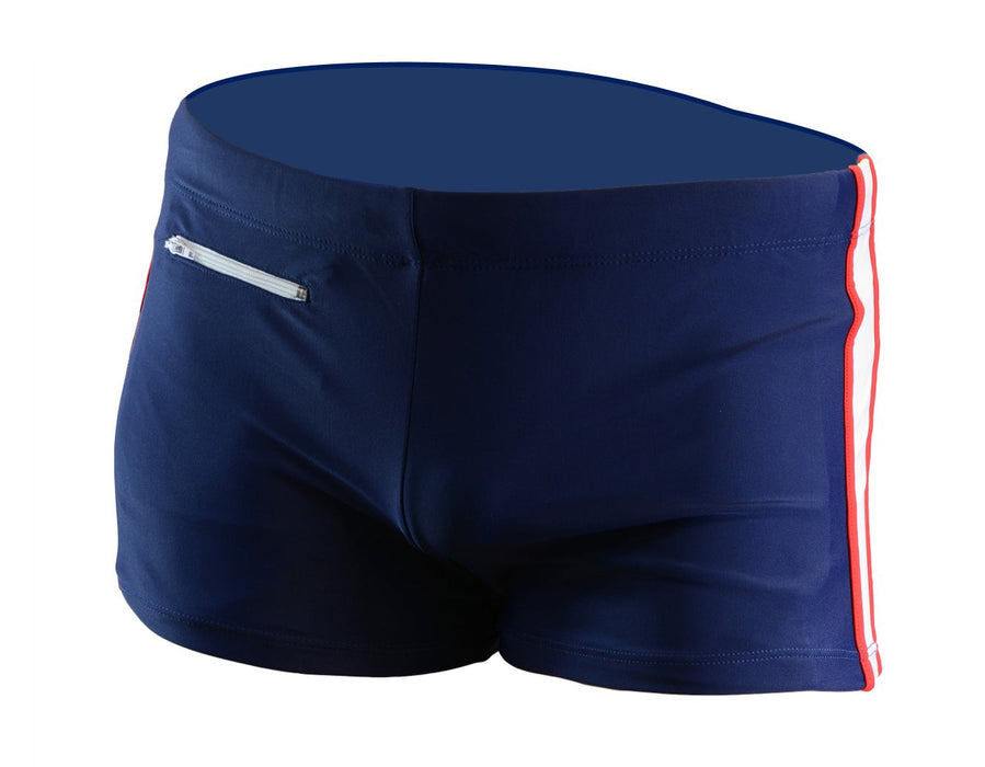 Adoretex Boy's Kids Splice Swim Aquashort Square Leg Briefs Swimsuit (MS006)