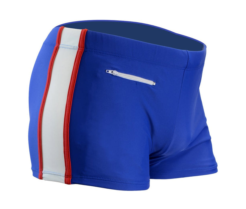 Adoretex Boy's Kids Splice Swim Aquashort Square Leg Briefs Swimsuit (MS006)