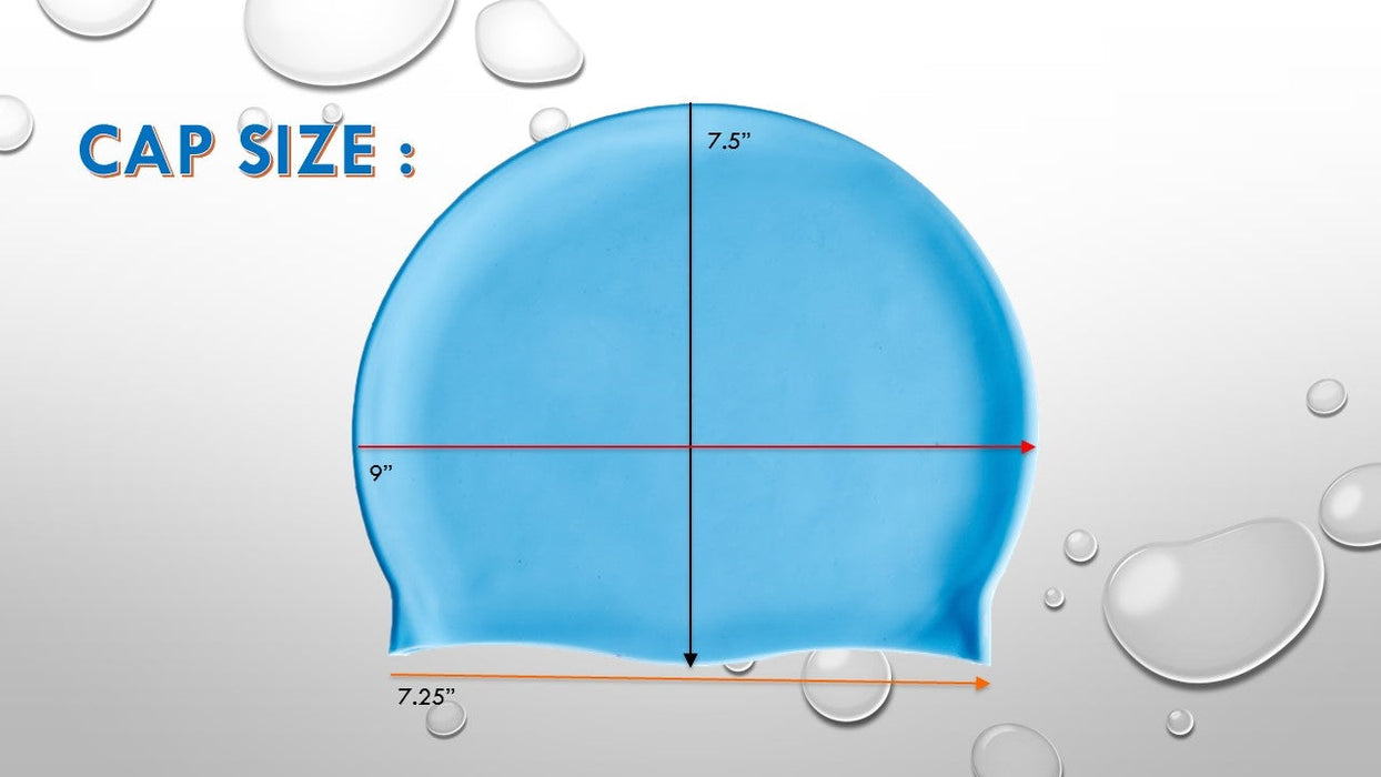 Adoretex Classic Silicone Unisex Solid Swim Cap