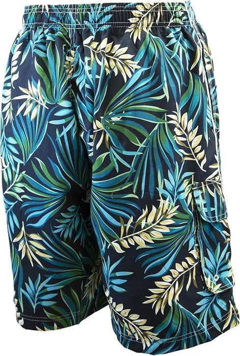 Adoretex Men's Fern Garden Quick Dry Board and Water Shorts (MP001)