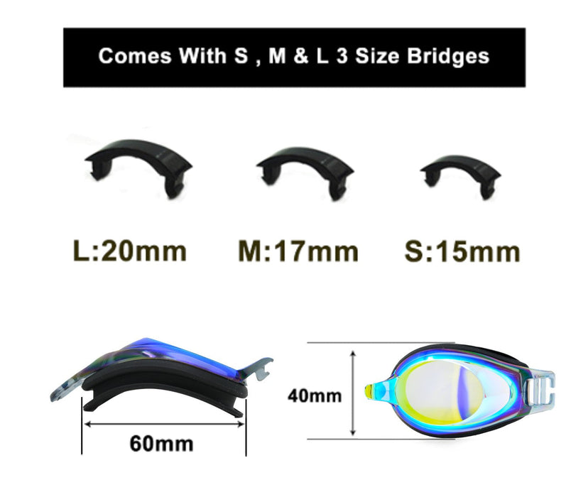 Adoretex Nearsighted Swim Goggles with Case (GN1503)