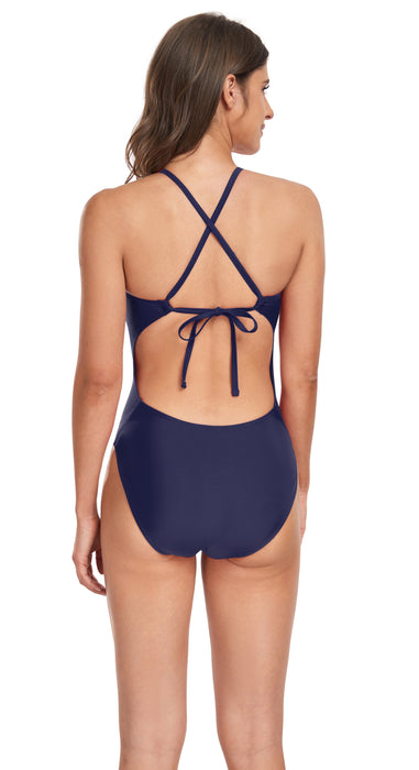 Adoretex Girl's/Women's Guard One Piece Tie-Back Swimsuit (FGN28)