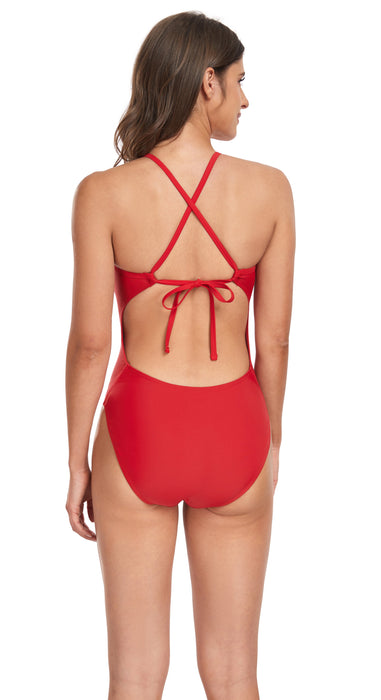 Adoretex Girl's/Women's Guard One Piece Tie-Back Swimsuit (FGN28)