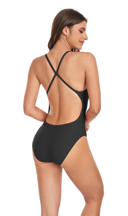 Adoretex Girl's/Women's Guard Cross Back One Piece Swimsuit (FGP07)