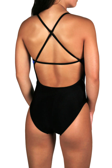 Adoretex Girl's/Women's Thin Strap Open Back One Piece Swimsuit (FN013)