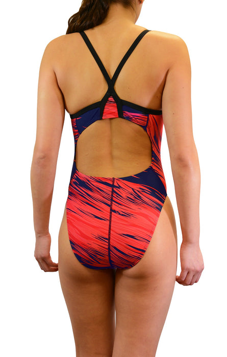 Adoretex Women's Pro One Piece Thin Strap Athletic Swimsuit (FN020)