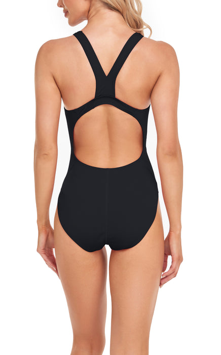 Adoretex Girl's/Women's Polyester Wide Strap One Piece Swimsuit (FP002)
