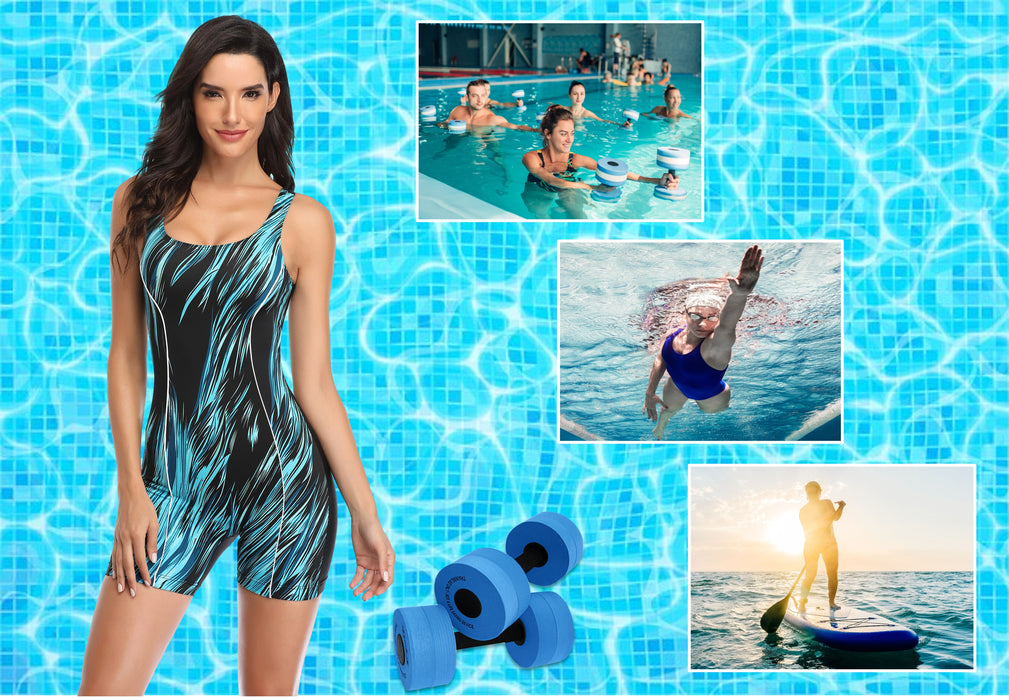 Adoretex Women's Sunfire Unitard Swimsuit (FU002)