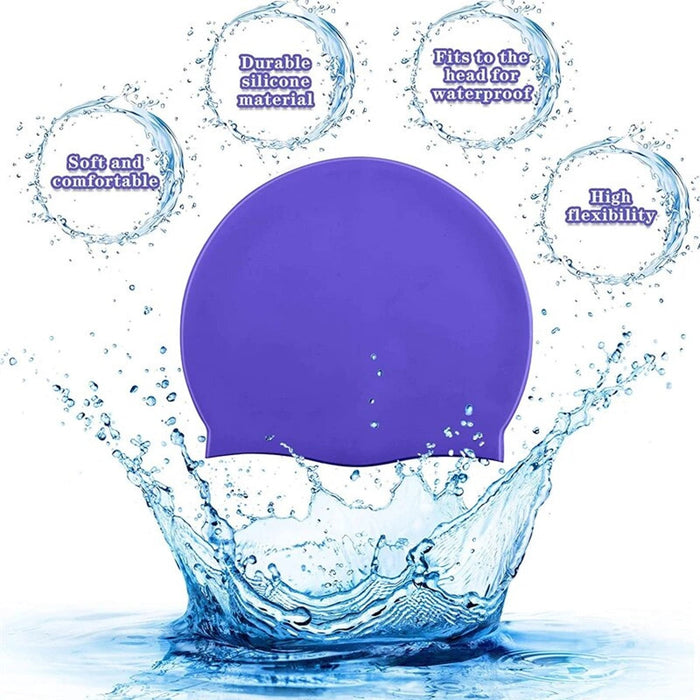 Adoretex Classic Silicone Unisex Solid Swim Cap