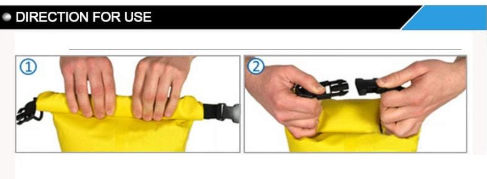 Solid Waterproof Dry Bag for Sports and Outdoors (WP-06)
