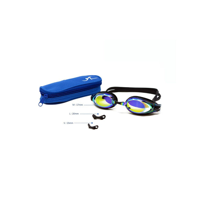 Adoretex Nearsighted Mirrored Swim Goggles with Case (GN1503RM)