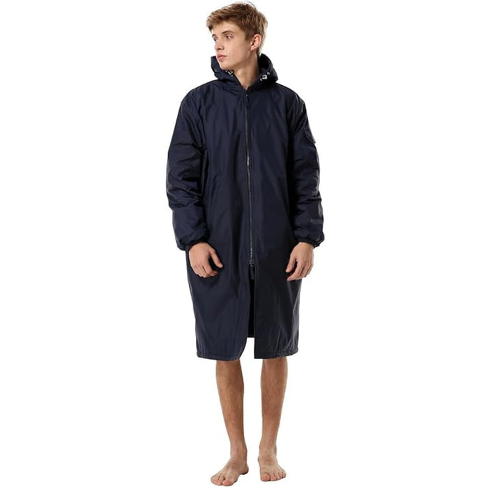 Adoretex Unisex Water Resistant Swim Parka for Adults and Kids Black Lining (PK005)
