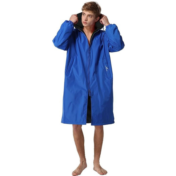 Adoretex Unisex Water Resistant Swim Parka for Adults and Kids Black Lining (PK005)