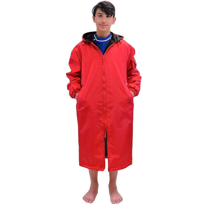 Adoretex Unisex Water Resistant Swim Parka for Adults and Kids Black Lining (PK005)