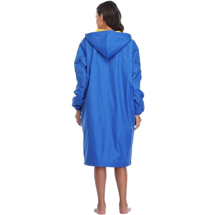 Adoretex Unisex Water Resistant Swim Parka for Adults and Kids Yellow Lining (PK005)