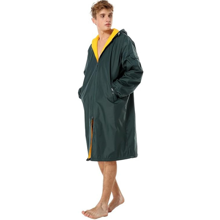 Adoretex Unisex Water Resistant Swim Parka for Adults and Kids Yellow Lining (PK005)