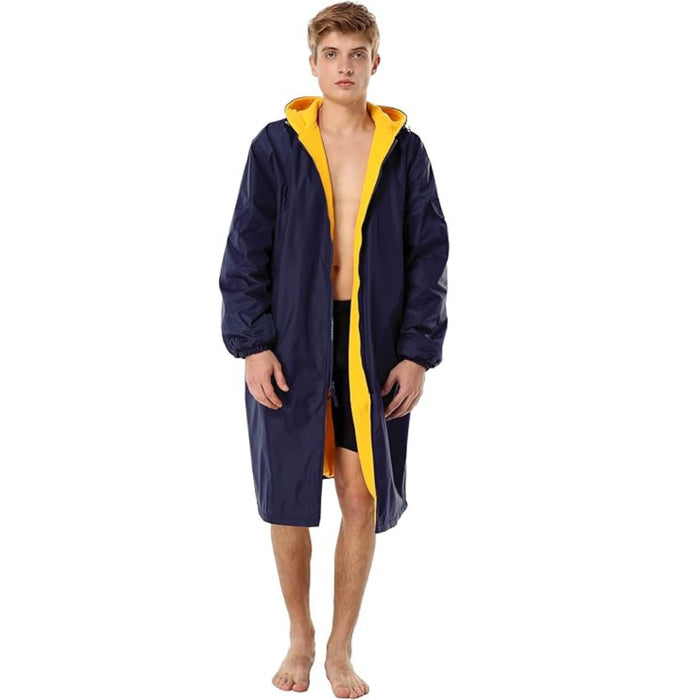 Adoretex Unisex Water Resistant Swim Parka for Adults and Kids Yellow Lining (PK005)