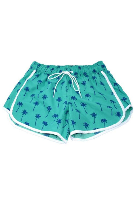 Adoretex Women's Palm Printed Beach Board Shorts (FBP015)
