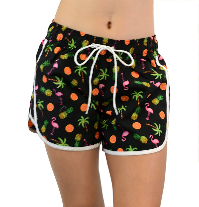 Adoretex Women's Fruits Printed Beach Board Shorts (FBP012)