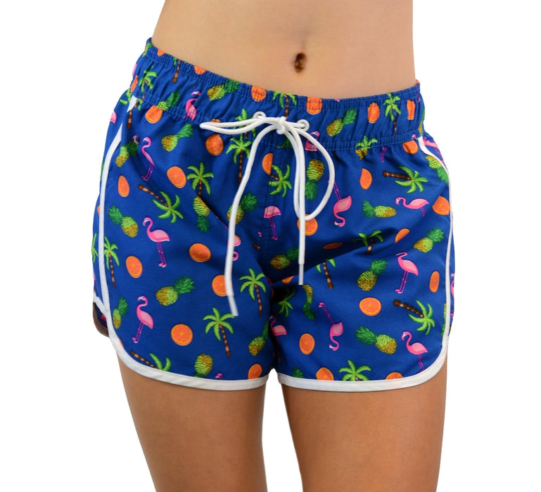 Adoretex Women's Fruits Printed Beach Board Shorts (FBP012)