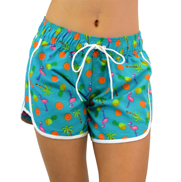 Adoretex Women's Fruits Printed Beach Board Shorts (FBP012)