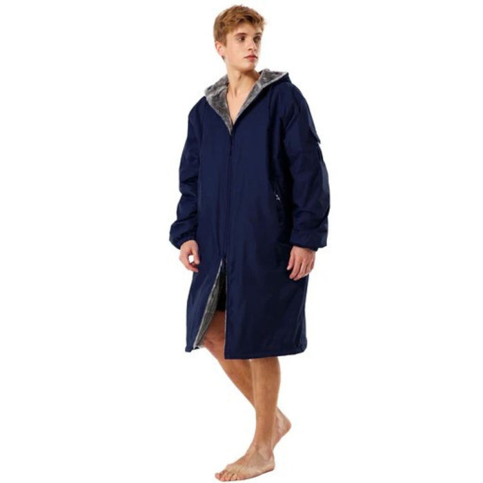 Adoretex Unisex Solid Faux Fur Lining Swim Parka (PK003)