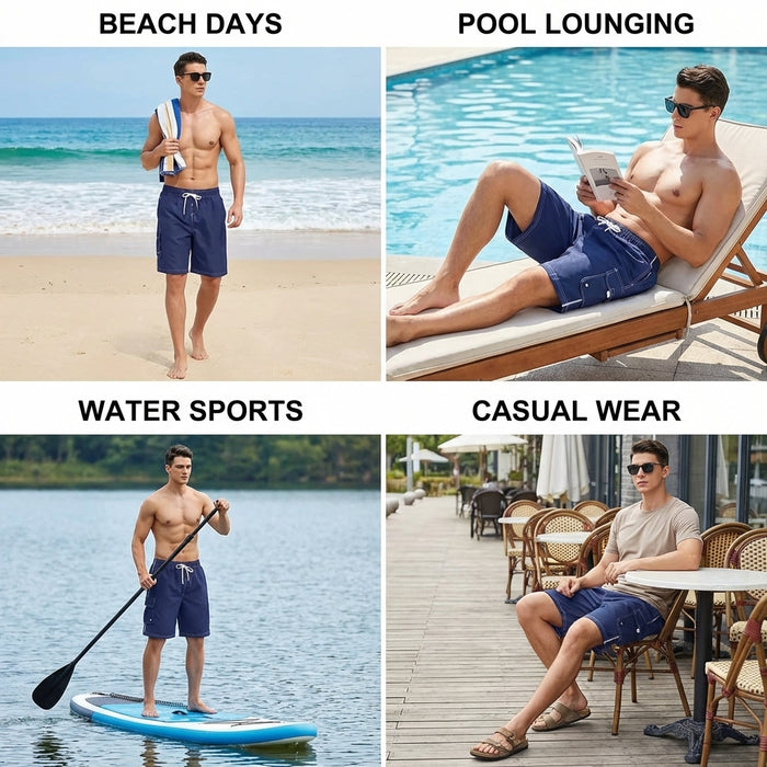 Adoretex Men's Swim Trunks Watershort Swimsuit with Mesh Liner (M0001)