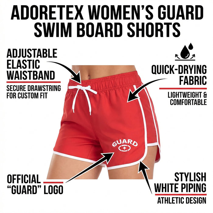 Adoretex Women's Guard Swim 5" Board Short (FGB010)